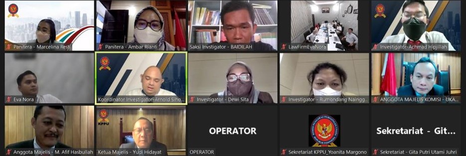 Sekretaris Koperasi Penukal Lestari Dihadirkan pada Sidang Kemitraan Inti Plasma di KPPU